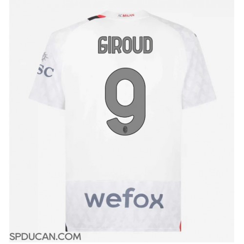 Muški Nogometni Dres AC Milan Olivier Giroud #9 Gostujuci 2023-24 Kratak Rukav